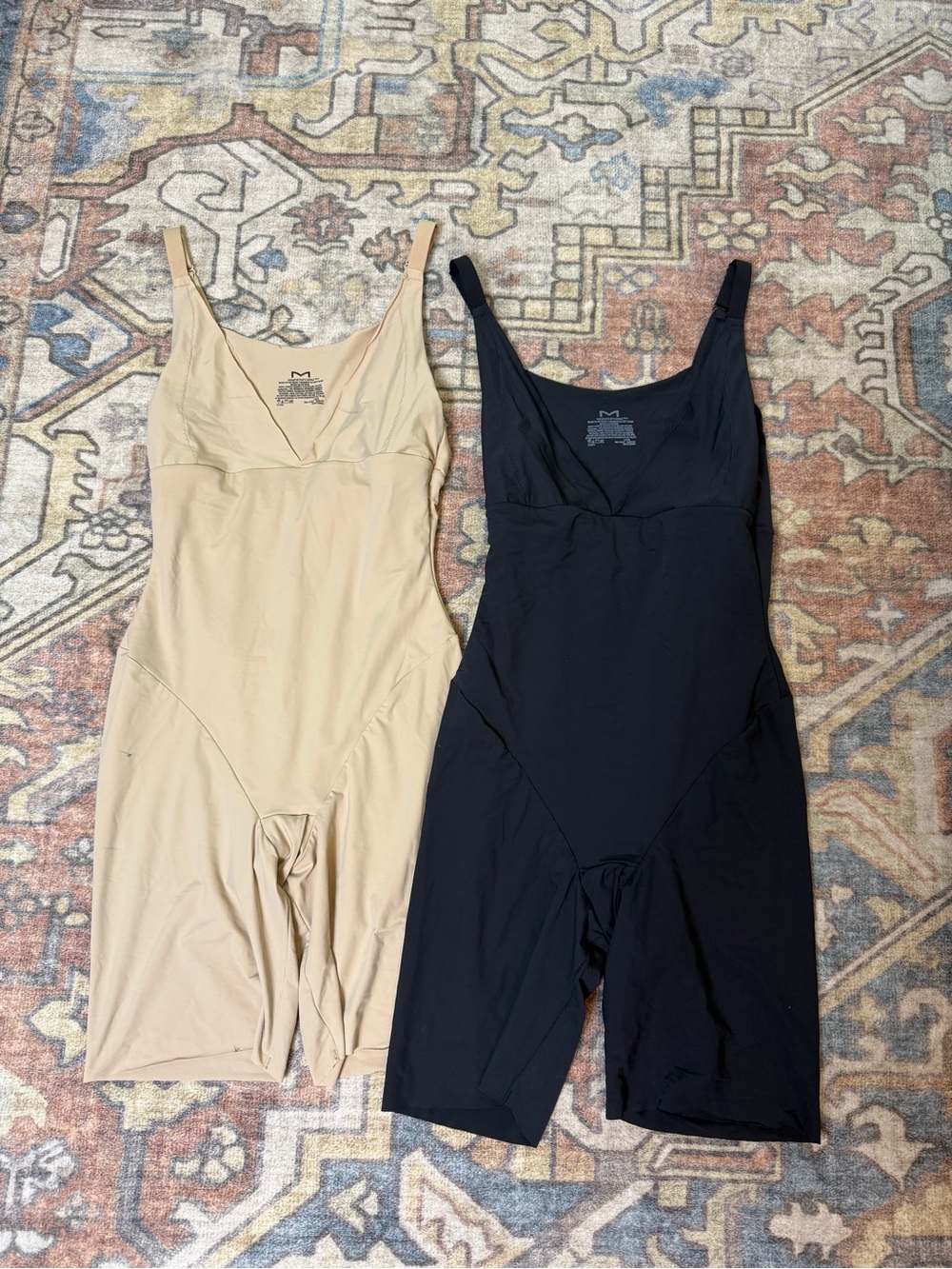 Maidenform Shapewear Nude & Black Set Sz Large